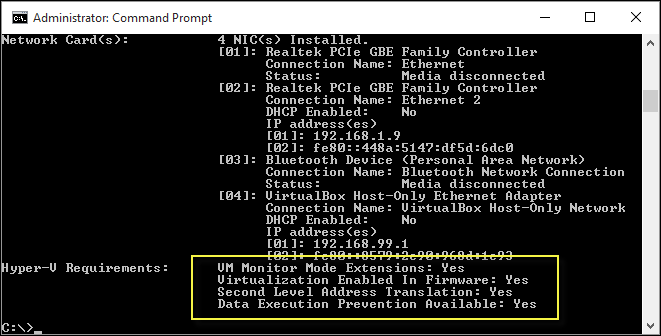 نصب Hyper-V