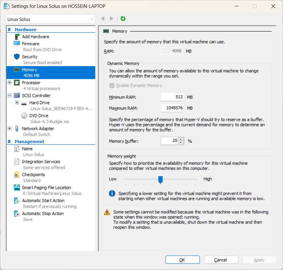 Hyper-V Memory