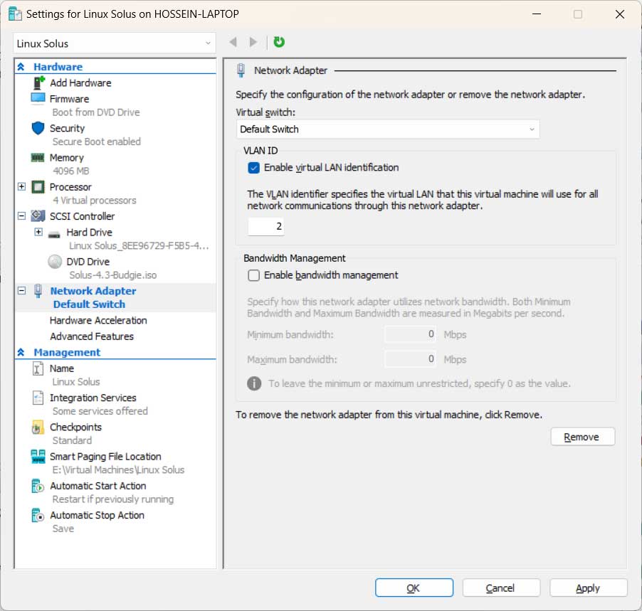 VLAN Hyper-V