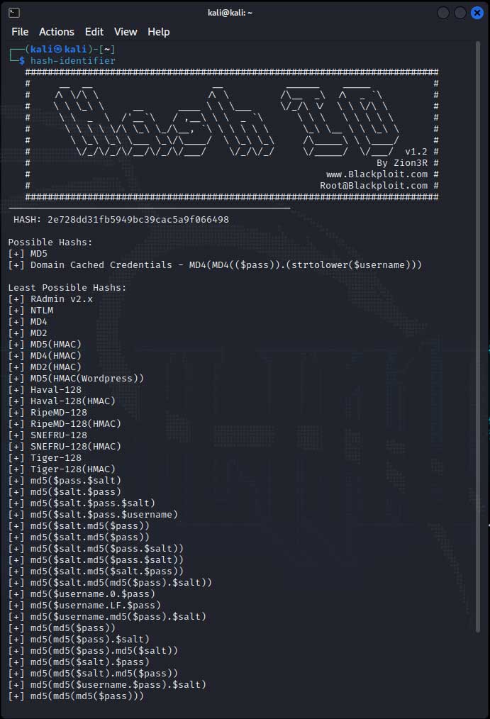 Hash Idetifier