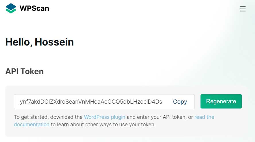 wpscan api token